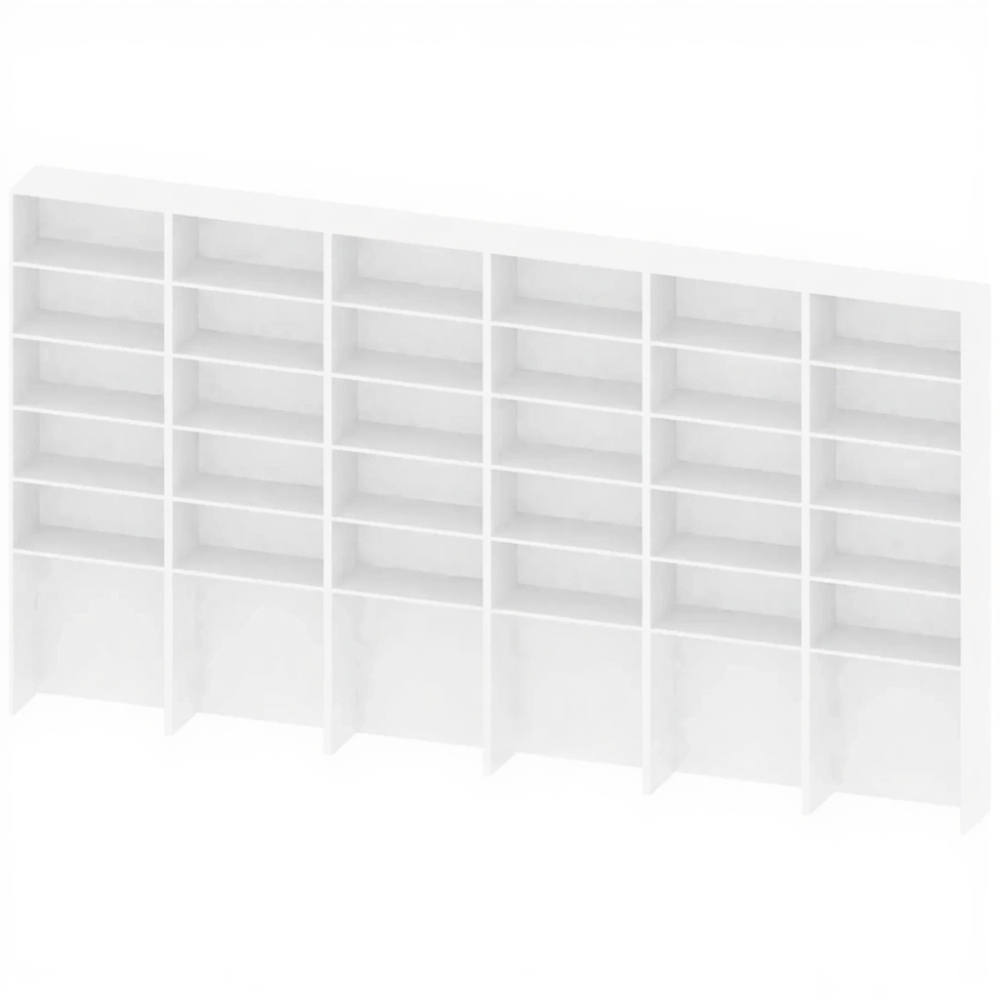 Стеллаж односторонний с отделом для пуфа СТ-АД-146