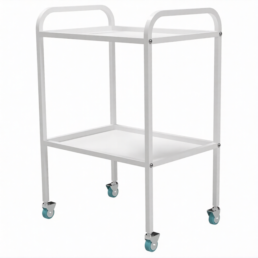 Стол медицинский инструментальный СМИ-02 (полки металл, колёса пластик)