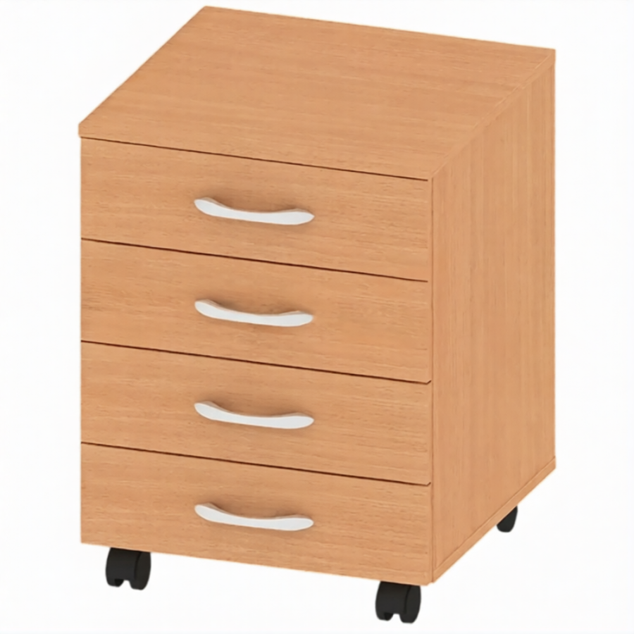 Тумба офисная с 4-мя ящиками ТМ-ТР-13