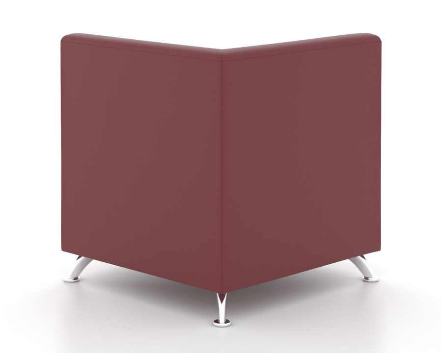 Угловой прямоугольный модуль Интер Хром