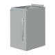 Тумба подвесная металлическая высокая с дверью Mod. 400-ТДМв левая