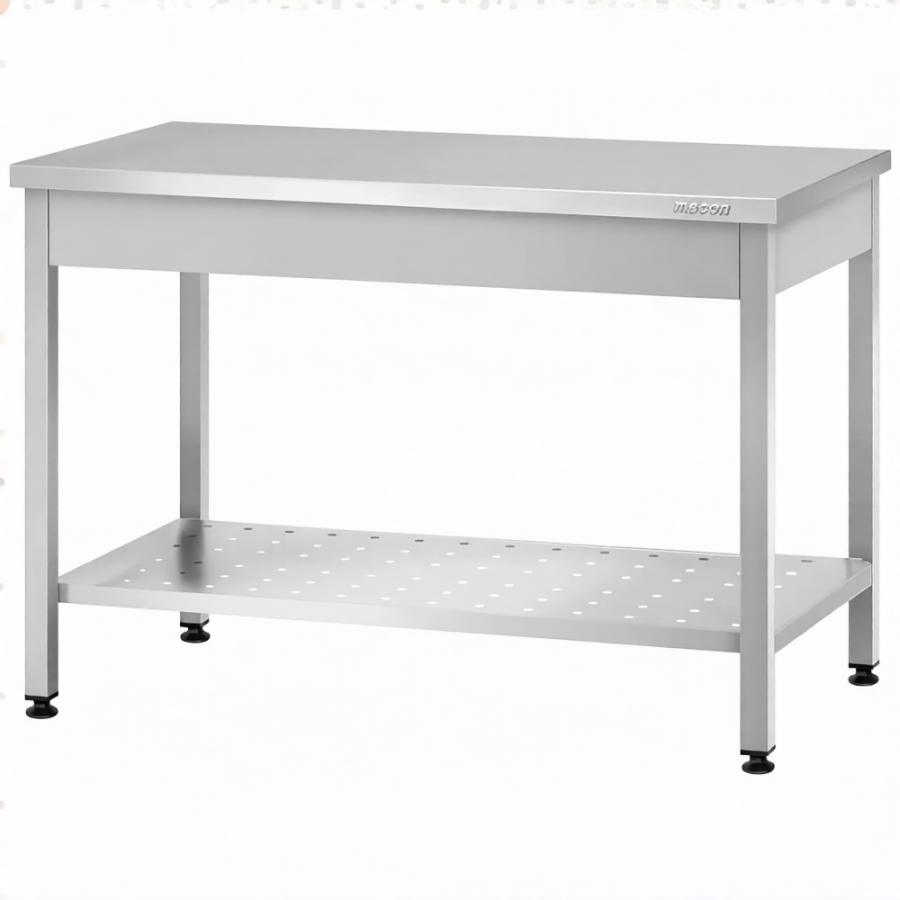 Стол производственный СПРп - 860х1000х800 «Profi Inox» (полка перфорация)