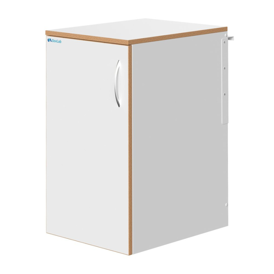Тумба подвесная высокая СОВЛАБ 400 ТДпв с лев. дверью