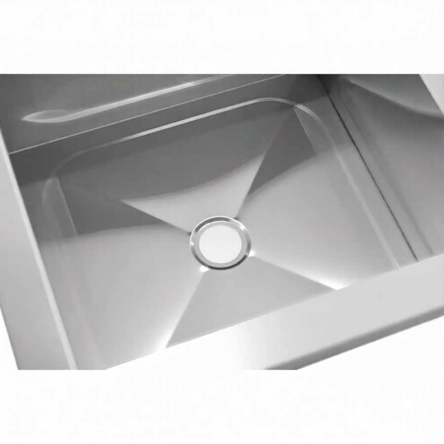 Ванна моечная ВМСн 1010  1 м/о 910х430х350 (полка с отв., борт; ножка угл.)