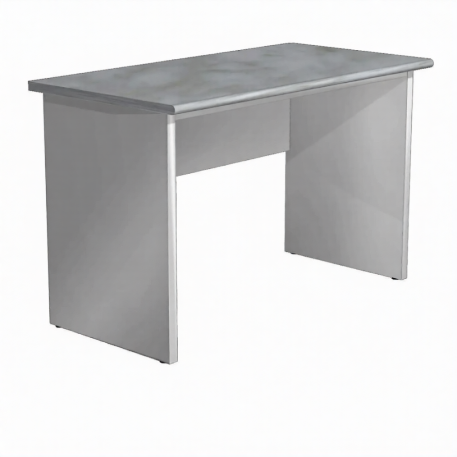 Стол рабочий металлический СЛМ (столешница постформинг серый, каркас серый)