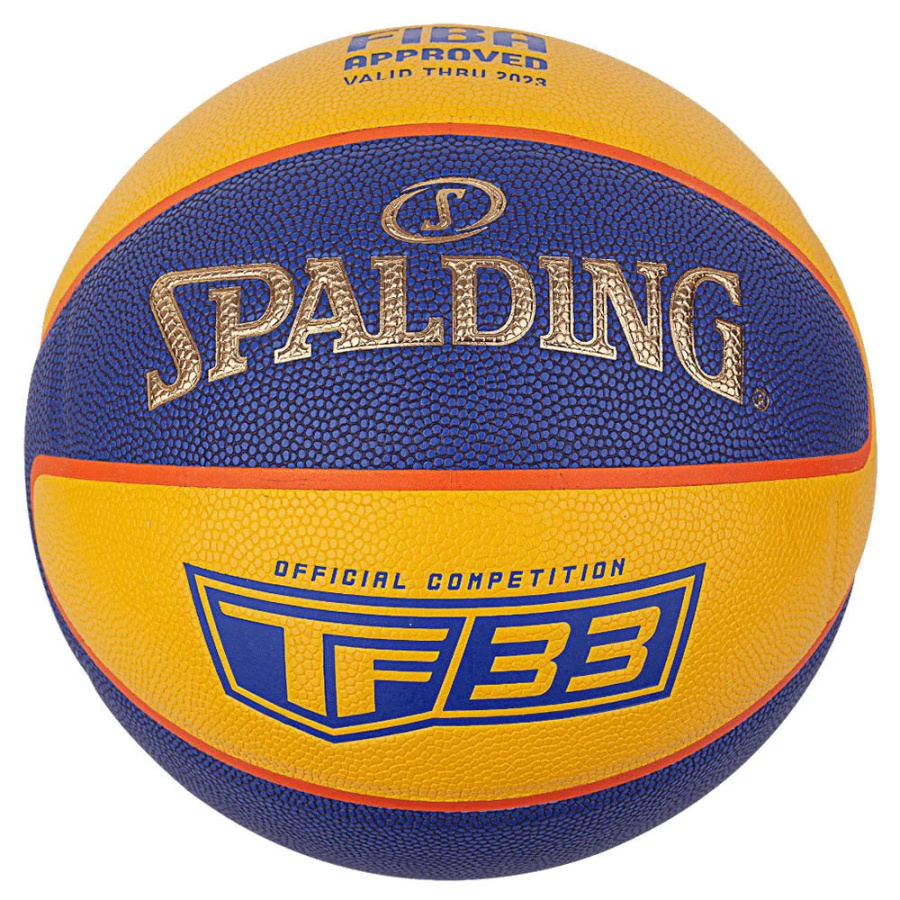 Мяч баскетбольный Spalding TF-33 Gold 3*3 Indoor/Outdoor, размер 6, FIBA Approved