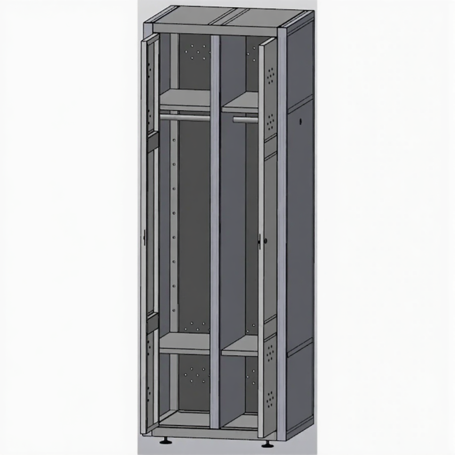 Шкаф для одежды и хоз инвентаря ШРОН-22-6/5
