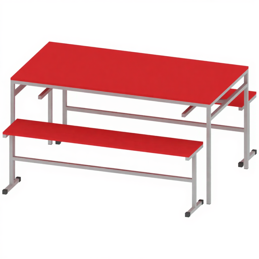 Стол обеденный с 2-мя скамейками 1500 мм МСТ-ШК-3-16