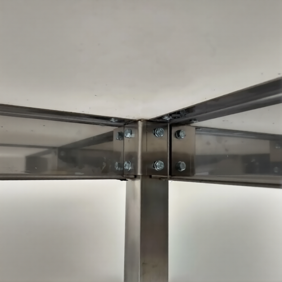 Стол производственный СПРп - 860х1500х800 «Profi Inox», сбор отходов (полка-обвязка)