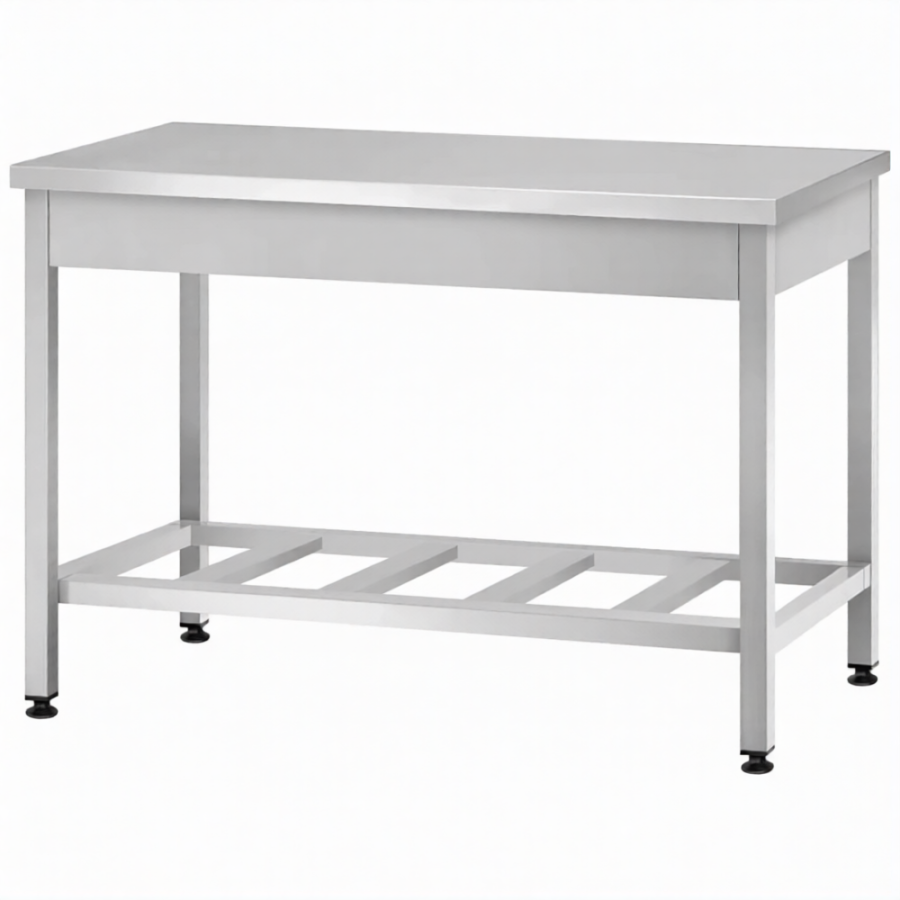 Стол производственный СПРп - 860х1000х800 «Profi Ral» (полка-решетка)