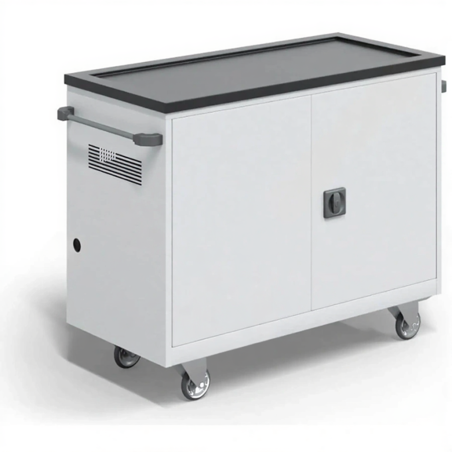 Тележка для хранения и зарядки 18 ноутбуков с электросхемой