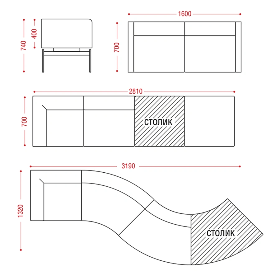 Диван Flex (модель Д24)