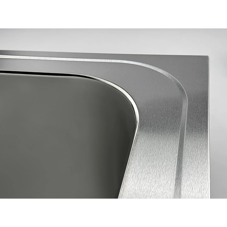 Ванна моечная двухсекционная цельнотянутая с бортом ВМЦ-2/12/7-БО-ЭН